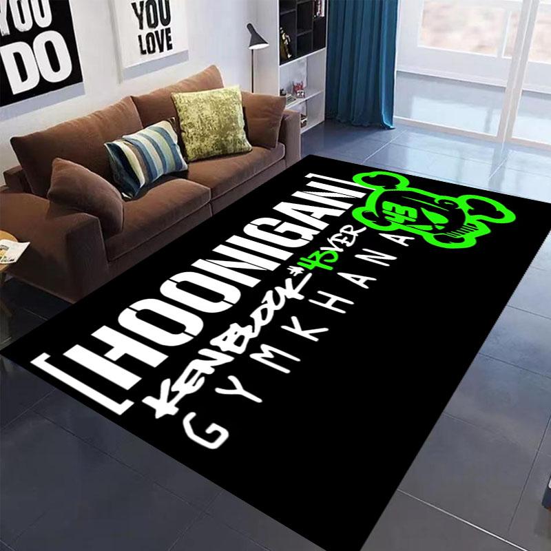 Racing H-HOONIGAN Carpet Garage Mat Decor Carpet For Living Room Sofa Bedroom Area Rugs Kitchen Washroom Anti-slip Carpet