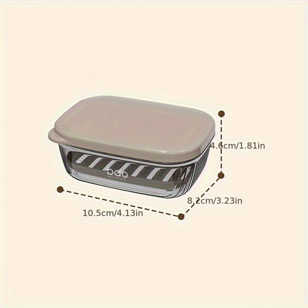 1pc Travel Soap Box Soap Container With Lid Portable Soap Case Soap Dish For Travel Camping Gym Travel  Bathroom Accessorie