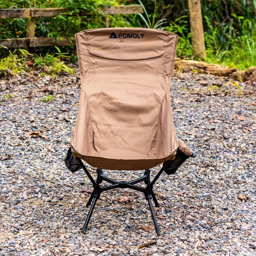 POMOLY MOK Pro S1 a large folding camping chair with a 200kg weight capacity and lightweight side mesh perfect for camping in your outdoor and