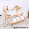 Multi-layer Solid Wood Jewelry Stand for Earrings, Rings & Accessories