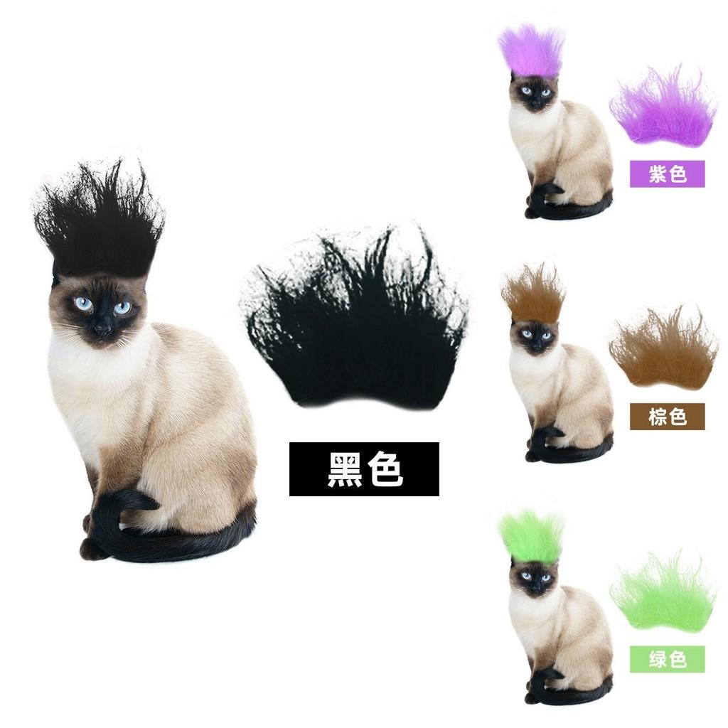 Colorful Cat And Dog Fancy Wig Accessories For Halloween Parties And Festivals