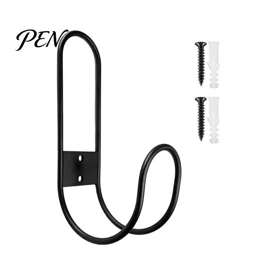 Space Saving Storage Rack Heavy Duty Garden Hose Holder, Wall Mount Iron Water Garage Organization System Hanger, Multi-functional Organizer Hook for