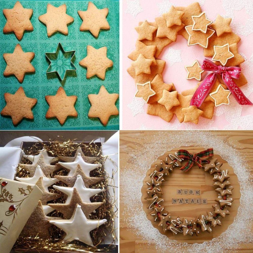 5Pcs Stainless Steel Pentagram Biscuit Cutters Pentagram Shaped Pastry Cutters  Pastry Making