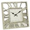 Wall Clock 12 Inches Retro Roman Numeral Silent Movement Straight Hair Clock Retro Style Wall Clock