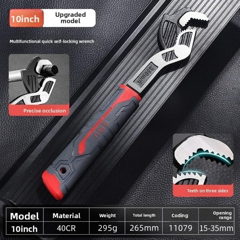 Multi-function Universal Wrench Large Diameter Open Wrenchs Gifts Movable Bathroom Wrench
