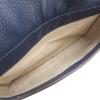 Used AUTHENTIC GUCCI 825964 GG body bag Waist Pouch blue Leather
