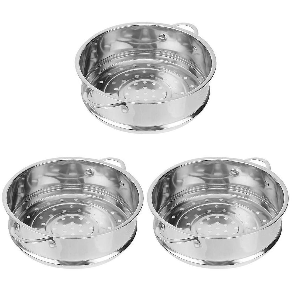 Kitchen Food Steamer Stainless Steel Steaming Rack for Home 3Pcs