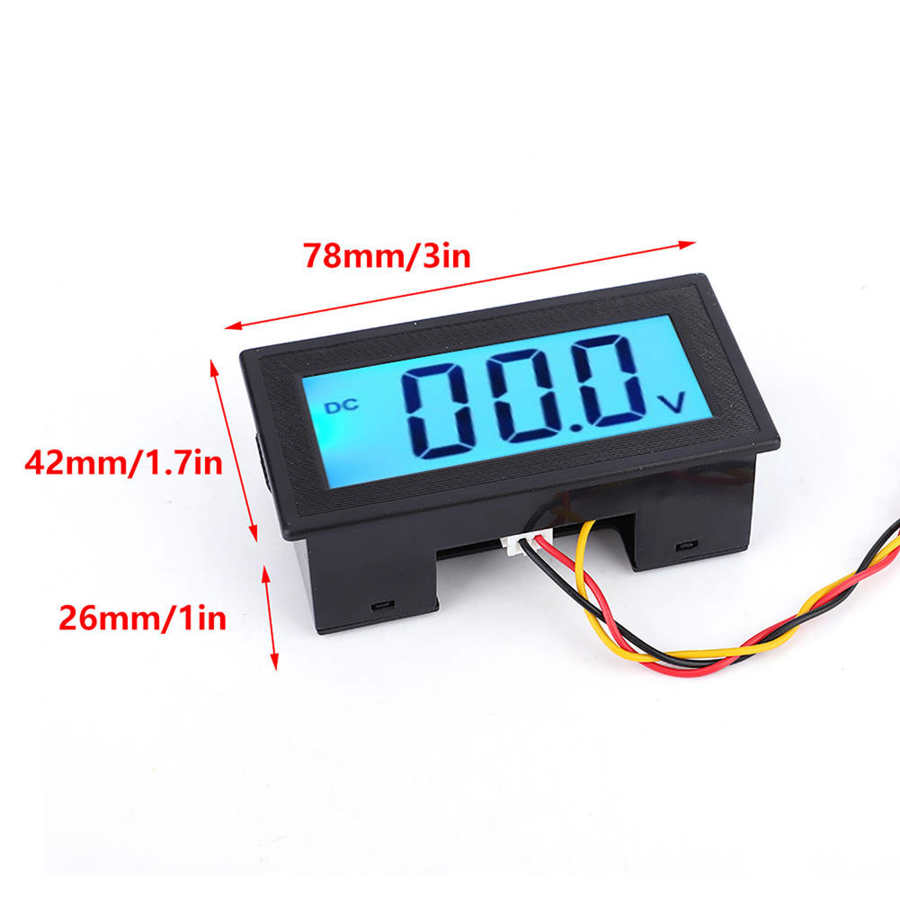 YB5135DB LCD Digital Display Three Wire Voltage Meter Monitor Voltmeter