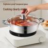 MAXCOOK 316 Stainless Steel Hot Pot with Lid, 28cm