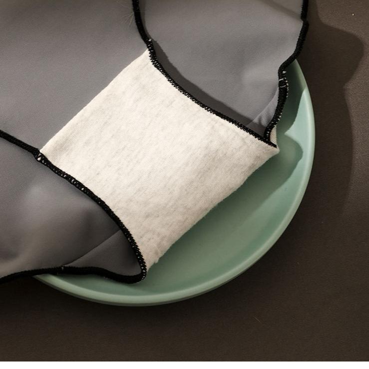 3pcs Women's Ice Silk Seamless Triangle Underwear with Low Waist Briefs