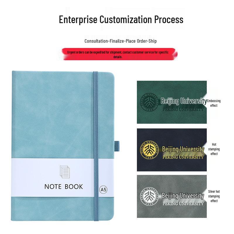 A7 Softcover gebundenes minimalistisches Notizbuch mit Logoaufdruck