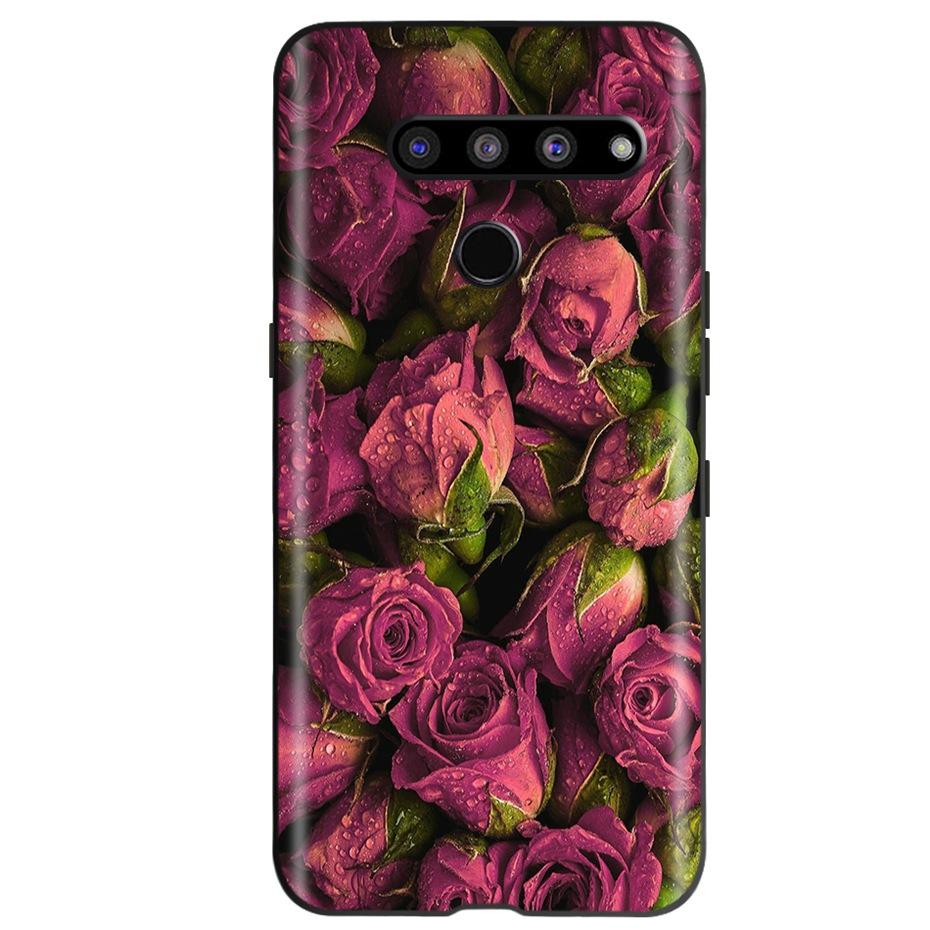 For LG V50 ThinQ 5G Case Fashion Pattern Soft Silicone TPU Phone Case For LG V50S ThinQ 5G V50 50S V500N V450 V510N Funda