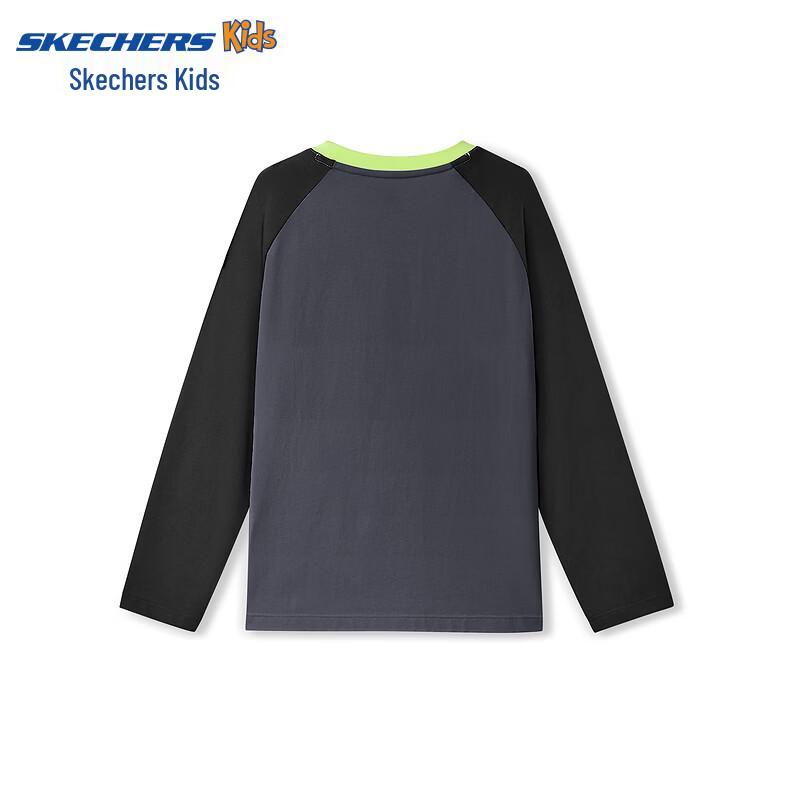 

Skechers Детская хлопковая футболка с длинным рукавом реглан L325K011 L