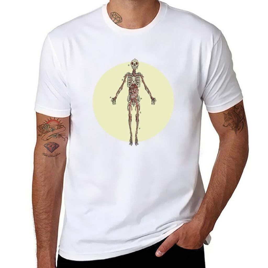 Batrachian Anatomical Figure Tshirt Festival Casual Short Sleeve