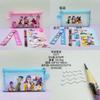 NEW kpop Demon Hunter Girl Group Pen Case Set, Nylon Mesh Bag, Rectangular Pen Case, Student Back to School Set, Stationery Gift