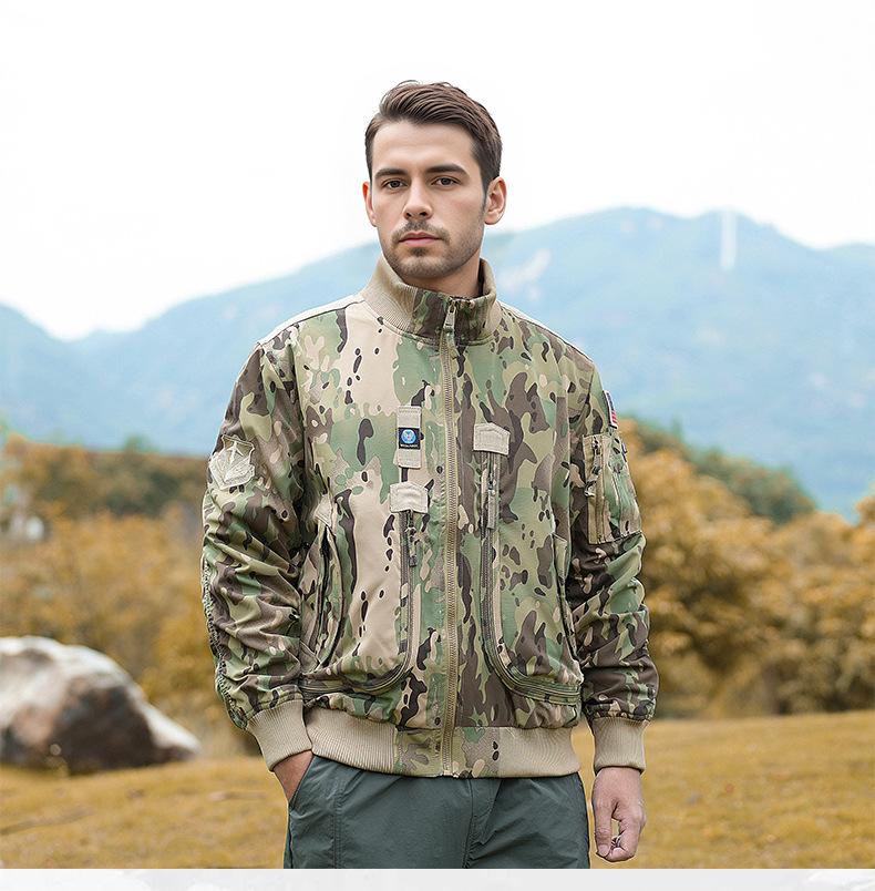 Men's Tactical Baseball Collar Pilot Jacket