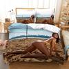 Bikini Themed Home Bedding Set 3D Digital Printing Bedding Set AU Full Size Single/double Home Decoration