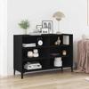 VidaXL Sideboard Schwarz Eichen-Optik 103,5 x 35 x 70 cm Holzwerkstoff