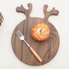 , Baking Tools Chopping Blocks, Snack Tray for Fruits Bread Restaurant - Black Walnut