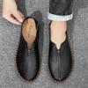 Handmade Genuine Leather Men Shoes Soft Casual Leather Shoes Men Loafers Comfortable Moccasins Men Flats Shoes