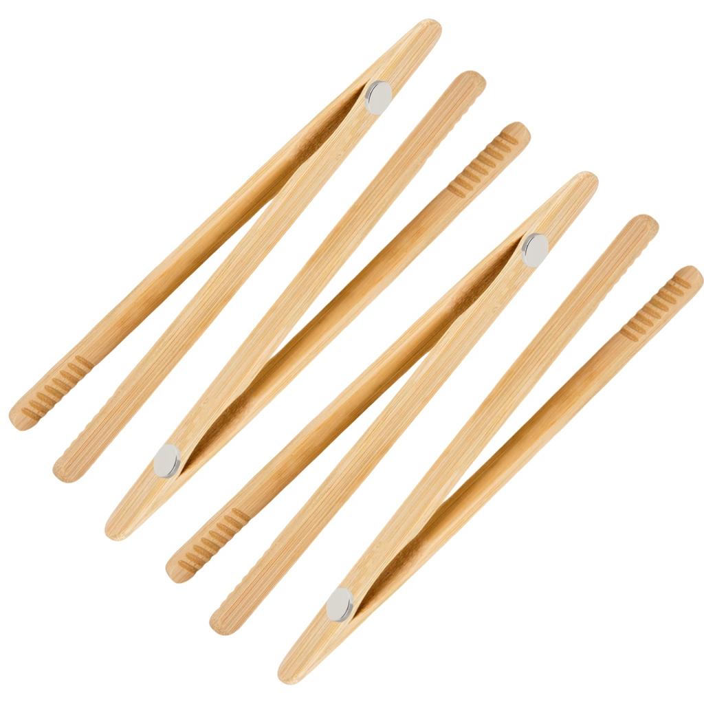 Ergonomic Grip Tongs 7 Inch Kitchen Tongs Daily Cooking Built-in Magnet Effortless Food Serving Hot Toast Lifter