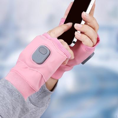 Beheizte Handschuhe Fingerlos 3 Stufen Einstellbare Handwärmer für Arbeit Wandern Reiten
