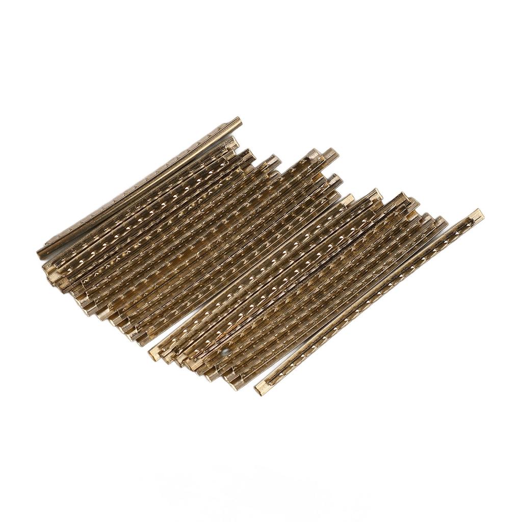 21Pcs Guitar Fret Wire Stainless Steel Guitar Frets Fretwire Replacement Sound Quality Improvement for Bass