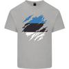 Torn Estonia Flag Estonian Day Football Unisexs Light Cotton Tshirt
