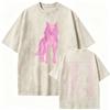 Retro Gewaschen Shakira LMYNL Welttournee 2026 T-Shirts Las Mujeres Ya No Lloran Doppelseitiger Druck T-Shirt Herren Damen Oversized T-Shirts