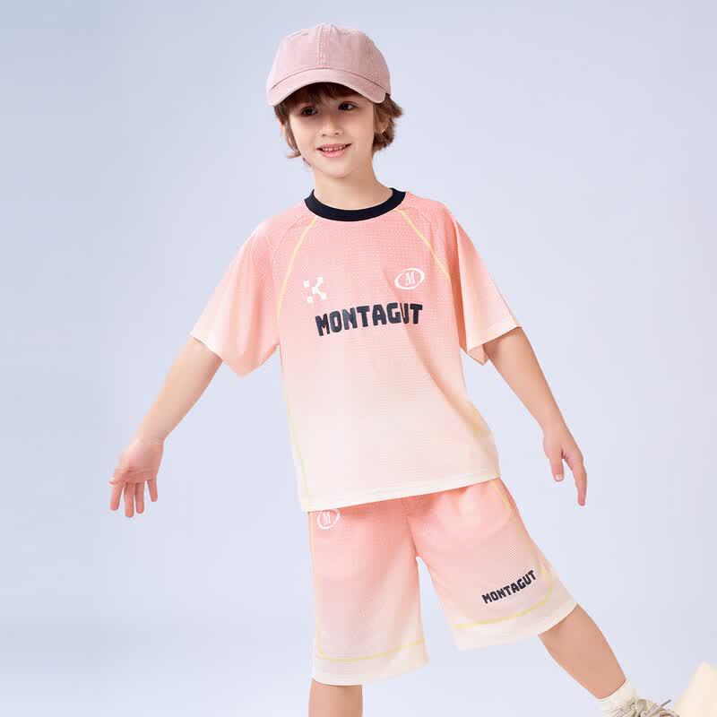 Montagut Boys Gradient Raglan Sports Set 130