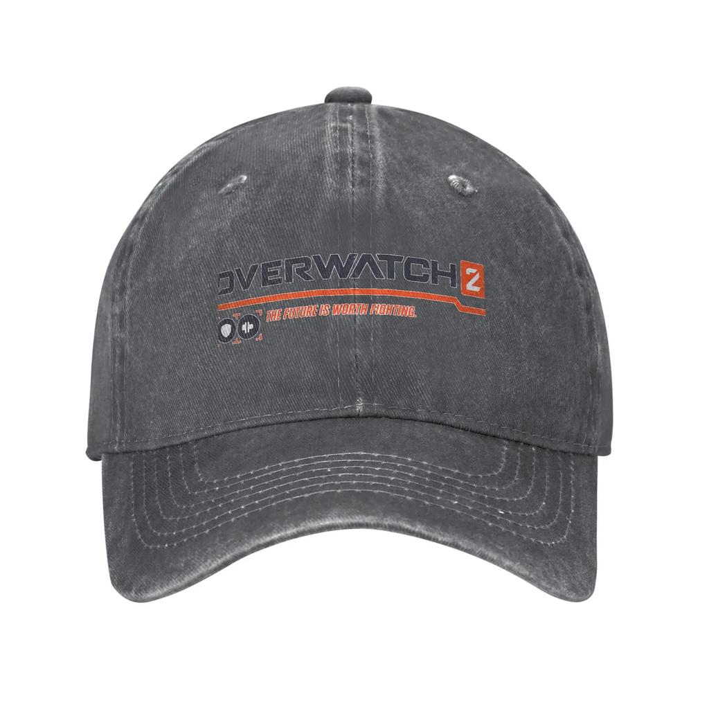 Overwatch Spiel Baseballkappe Sonne Laufen Hippie Sonnenschutz Gewaschen Hip Hop Hüte Damen Unisex Vintage Benutzerdefiniertes Logo Baseballkappen