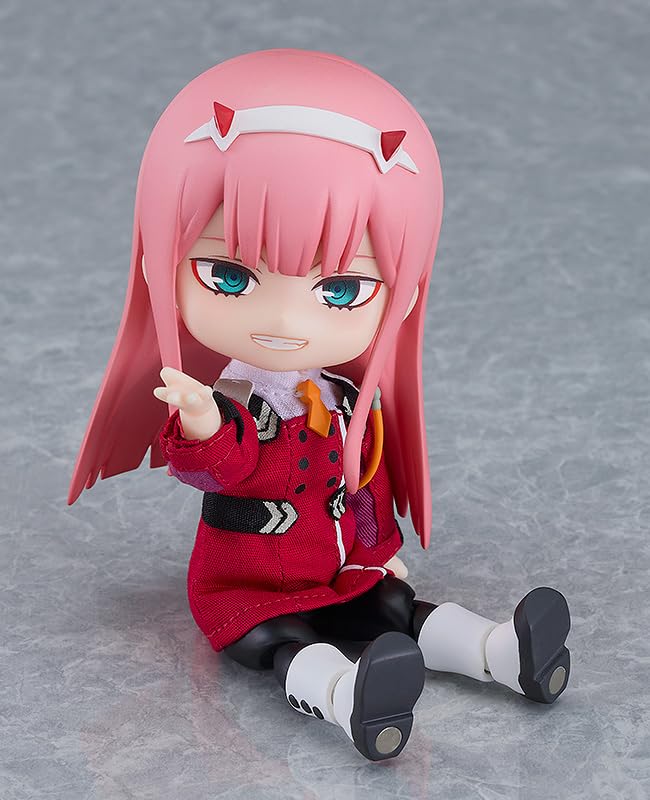 Nendoroid Doll Darling in the Franxx Zero Two and Plastic Painted Movable Figure Non-scale Cloth, Magnet,