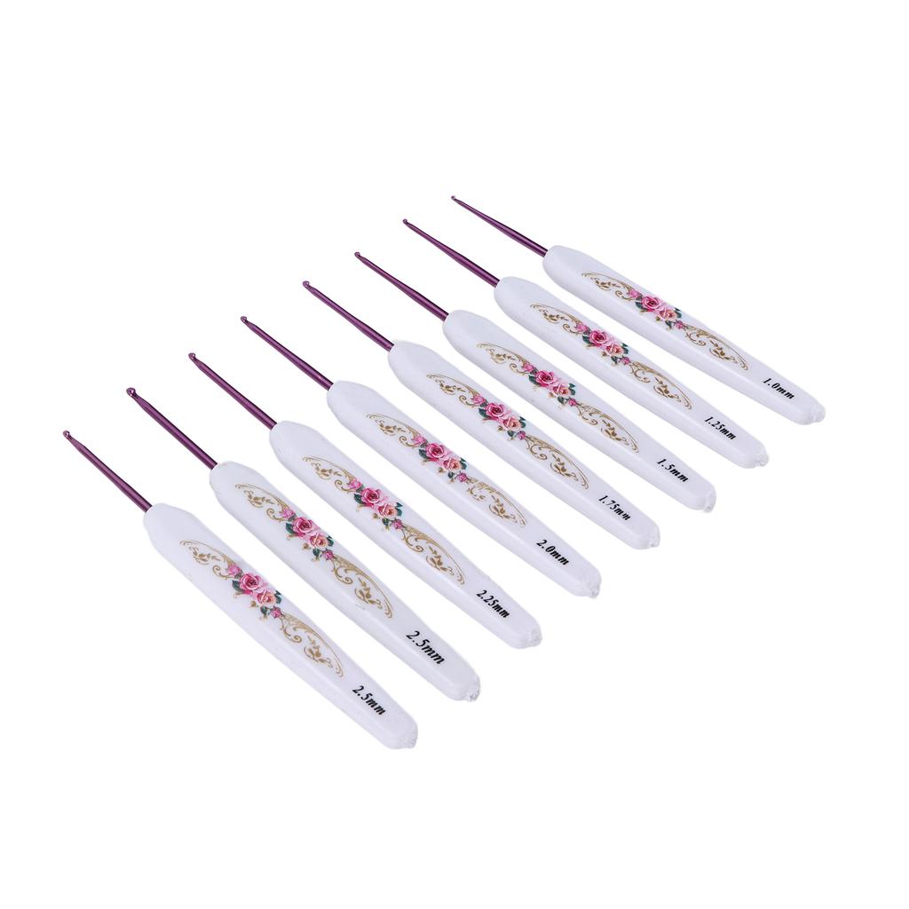 Crochet Hooks Set Ergonomic Design Handle Sturdy Crochet Comfortably Use   Knitting Tools for Enthusiasts Beginners