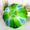 1PC Green Leaf Pattern Automatic Open/close Umbrella with 8-Rib Structure for Women/Men, All-Season Use - Travel Essential, Stylish Accessory, Highqua