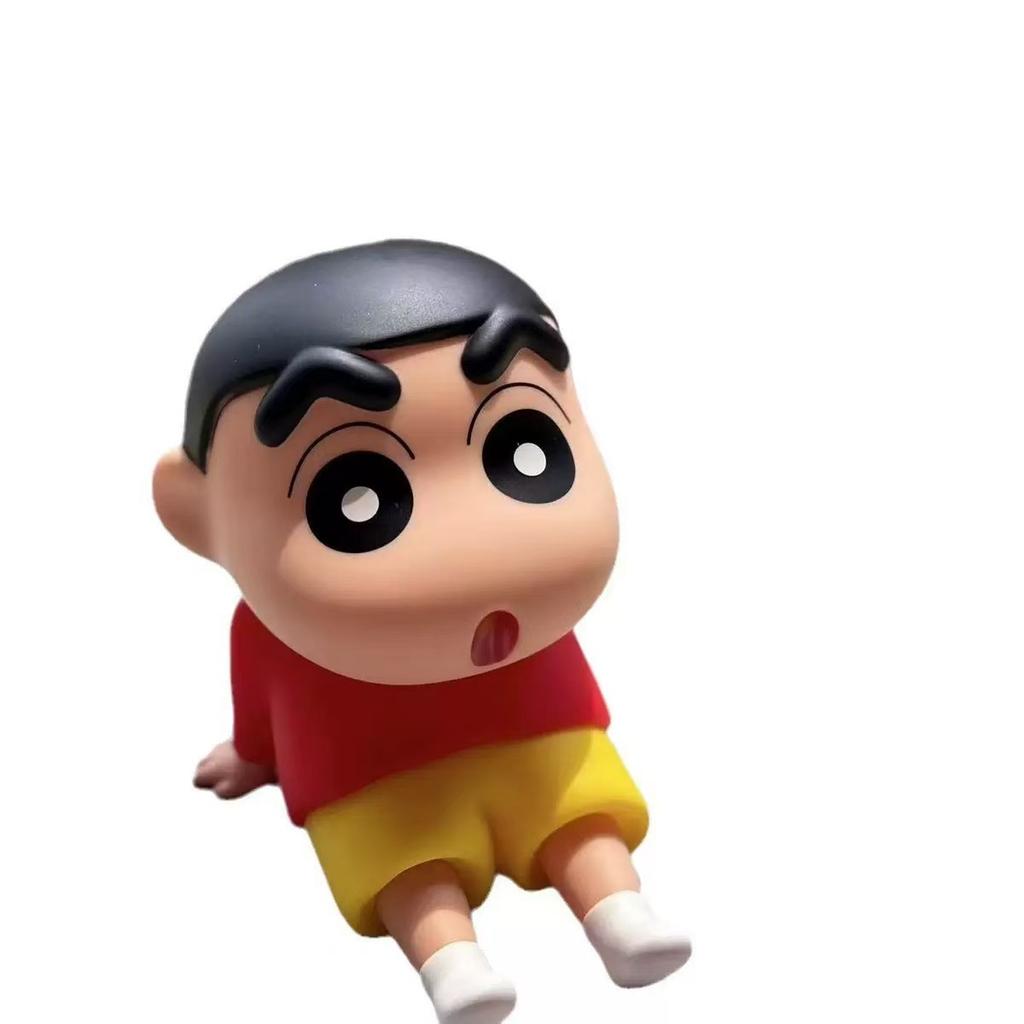 Crayon Shin-chan Dibujo Animado Soporte Perezoso para Teléfono Soporte Plástico Decoración de Escritorio