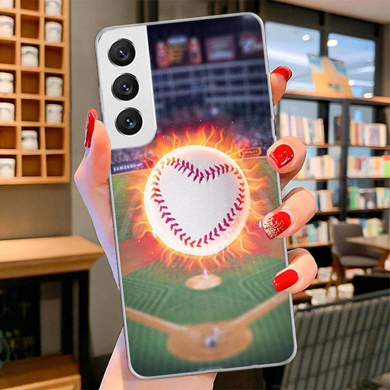 Baseball Sport Cover Phone Case For Samsung Galaxy S26 S25 Edge S24 Ultra S23 S22 Plus S21 S20 FE Soft Fundas Shell Galaxy S25 S