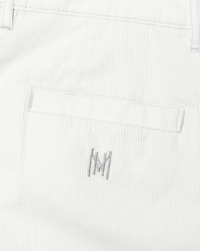 Nomaenyueol Half & Half Corduroy Pants - White