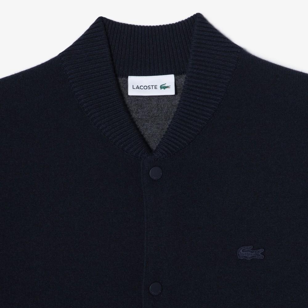 [Lacoste] Men's Double-Face Stadium Cardigan AH331E-55N166