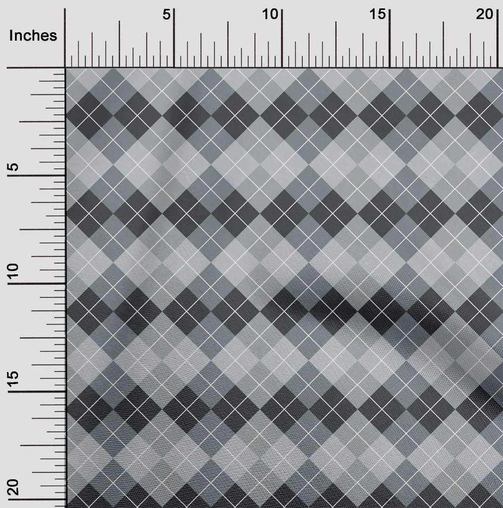 oneOone Cotton Flex Bright Red Fabric Argyle Check Dress Material Fabric Print Fabric By The Yard 40 Inches