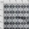 oneOone Cotton Flex Bright Red Fabric Argyle Check Dress Material Fabric Print Fabric By The Yard 40 Inches