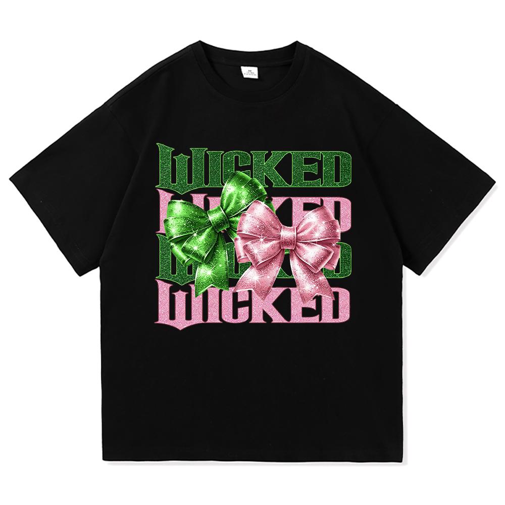 Wicked Change for Good T Shirt Hot Fashion Men Harajuku Aesthetic Elphaba Glinda T-Shirt Unisex High Quality Cotton Tees Shirts