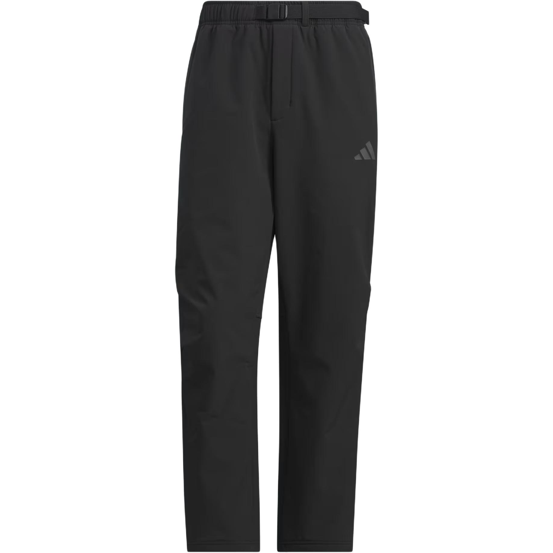 Adidas M TRAN PANT3 Water Repellent Fleece Lined Woven Straight Leg Training Pants Regular Fit Warm Casual Outerwear Men Black JX1784 2XL