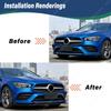 For Mercedes Benz CLA Class C118 W118 X118 AMG 2024 2025 Car Front Bumper Spoiler Lip Protector Splitter Body Modification Kit