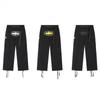 Mens Loose Fit Cargo Pants With Multiple Pockets Casual Drawstring Trousers Streetwear