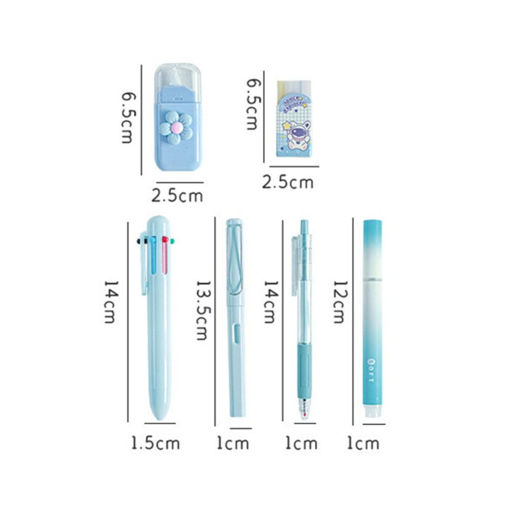 Multiple Color 6-color Ballpoint Pen 6-in-1 Correction Tape New Gel Pen Students