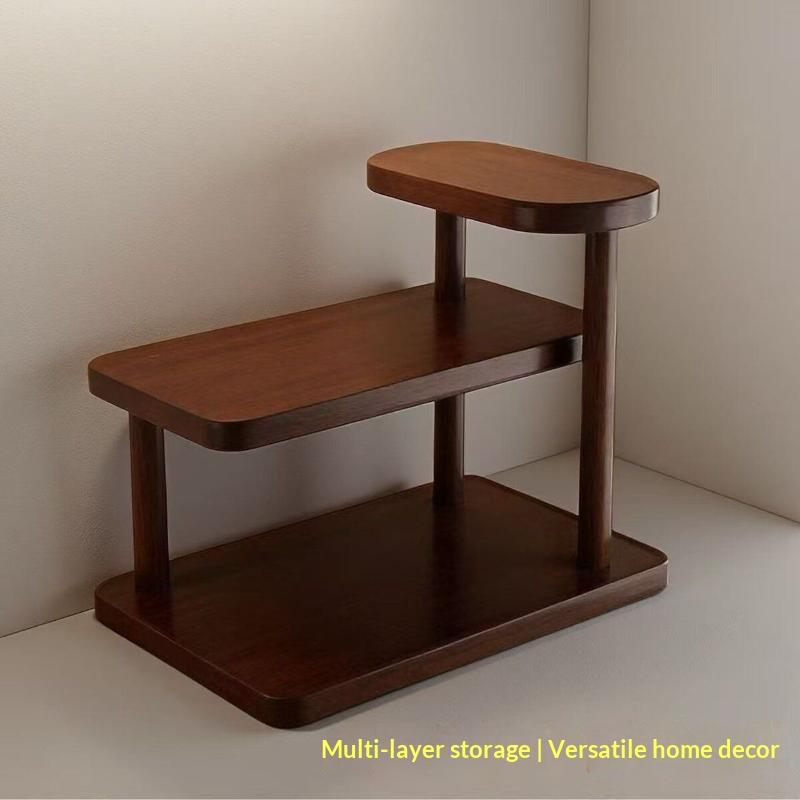 1Pcs 3 Tier Desktop Storage Shelf Solid Sturdy Frame Rounded Edges for Bathroom Counter Skincare Tool Organizer