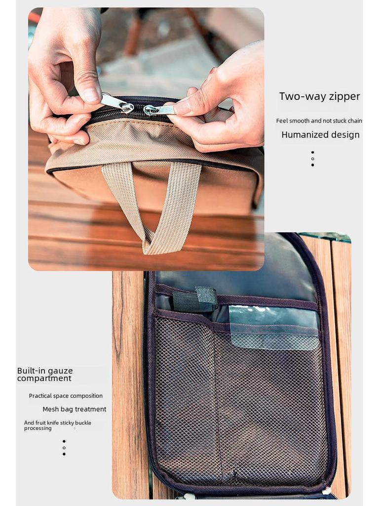 Concave-Convex Portable Camping Cookware Storage Bag for Cutlery and Kitchenware