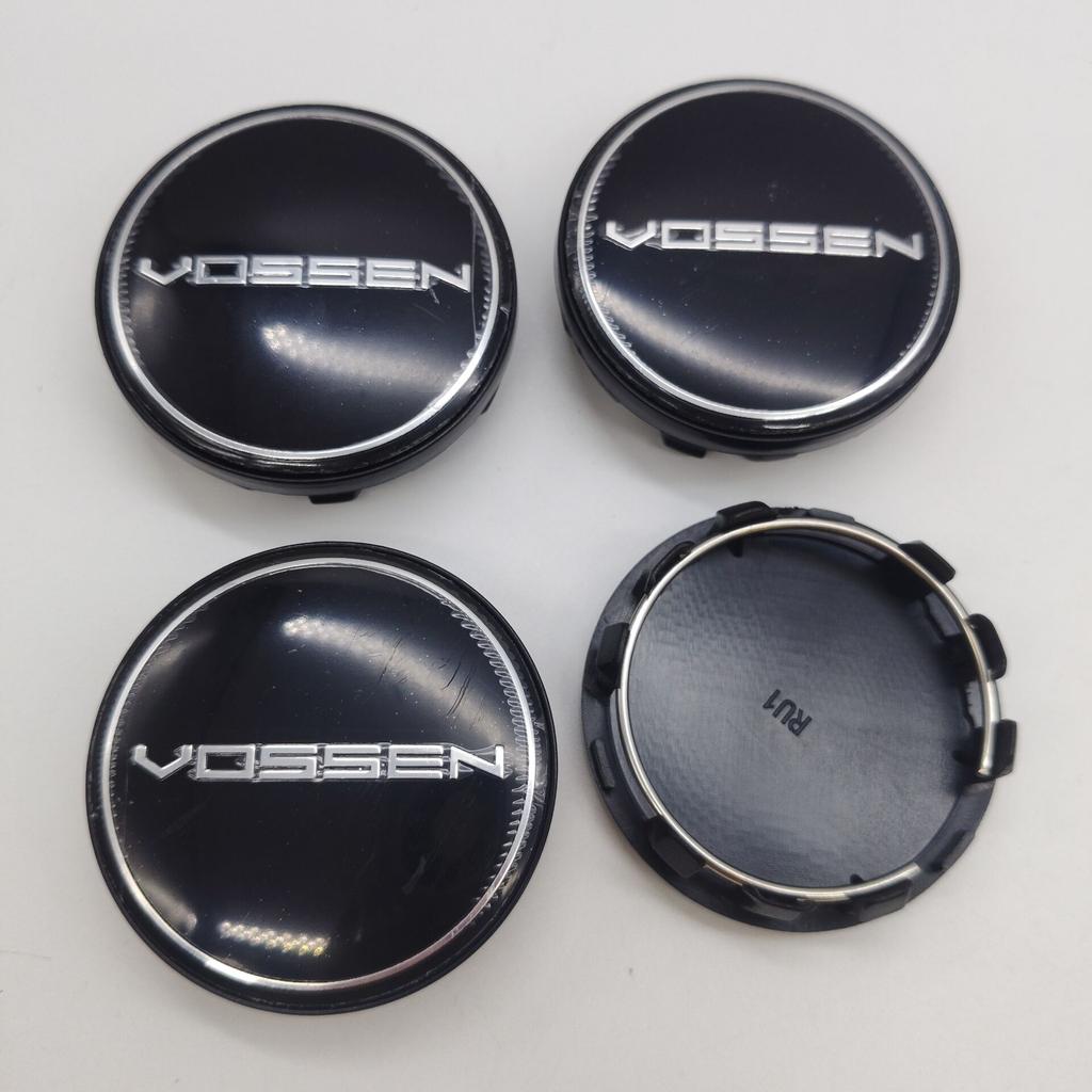 4pcs 59mm Vossen Car Wheel Center Hub Rim Cap Cover VOSSEN Emblem Badge Wheel Cover Cap Hubcaps Replacement Accessories
