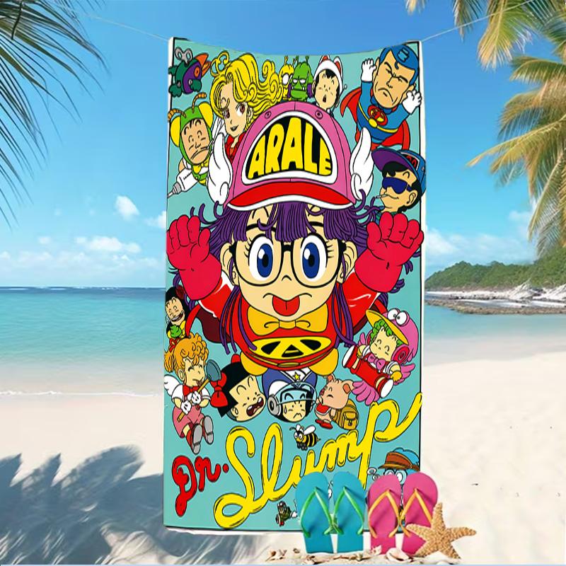 Beach Towel with Arale Pattern - soft,absorbent,machine washable Lightweight&Modern,swimming,Travel Essentials