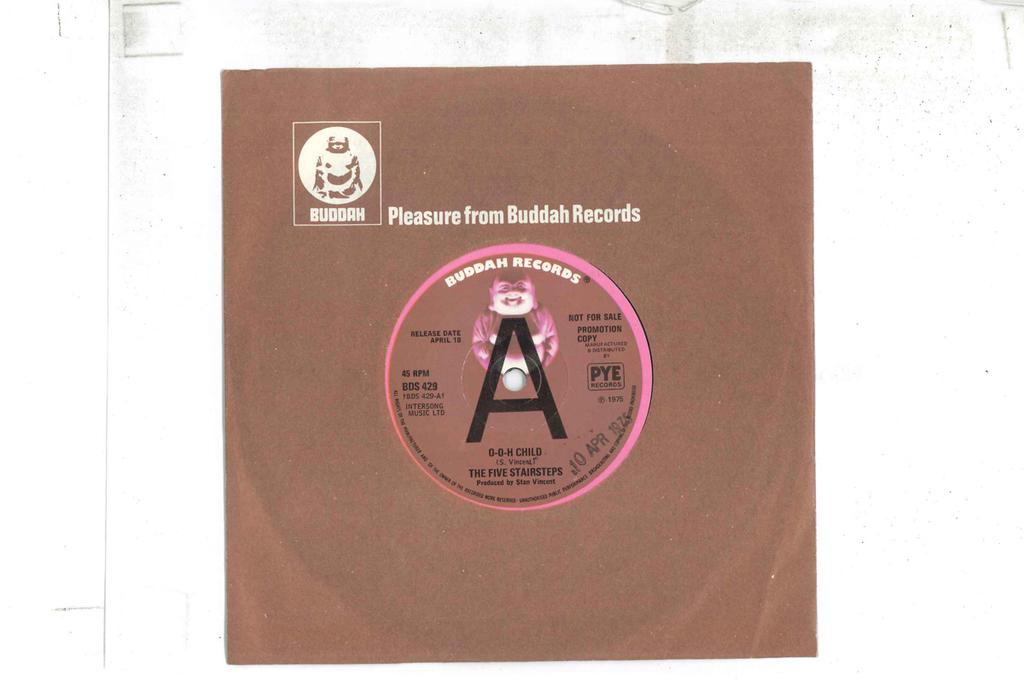 7inch Record FIVE STAIRSTEPS - O-o-child BDS429PROMO BUDDAH 1975 UK Soul/Funk Used